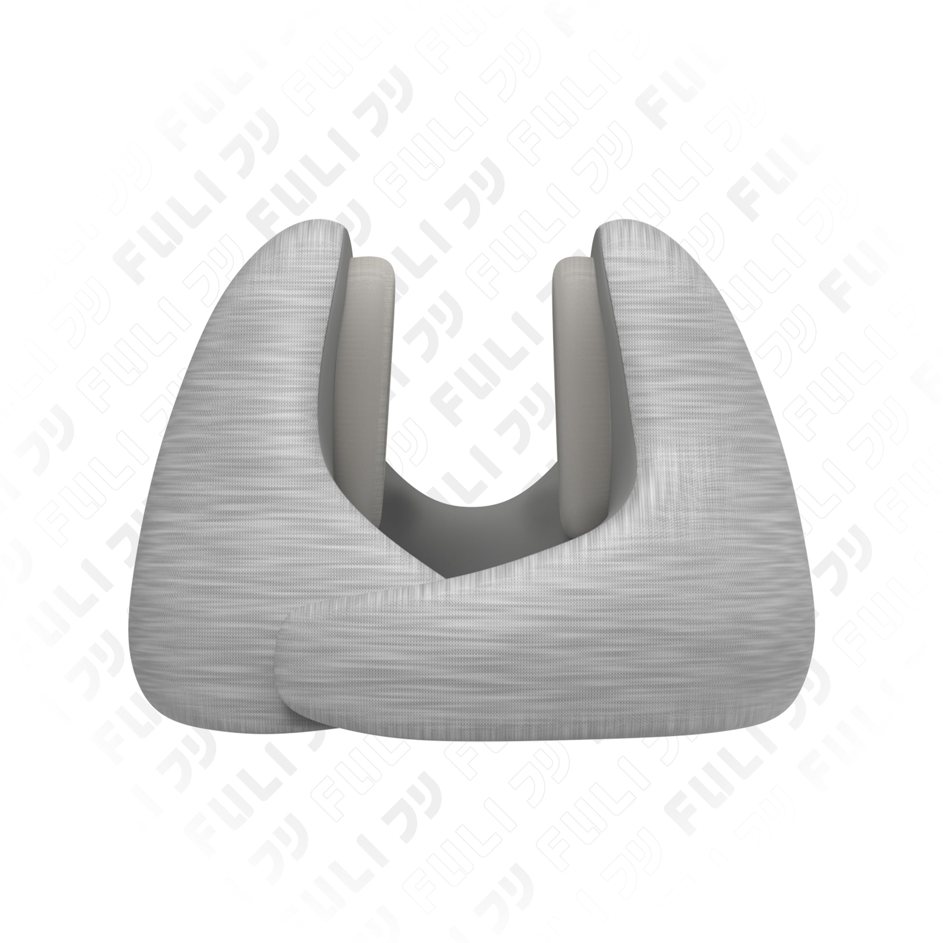 เซตเงียบสนิทหน้าเรียว | FULI Noise Cancelling Ergo Neck Pillow + FULI Natural Stone Electric Gua Sha