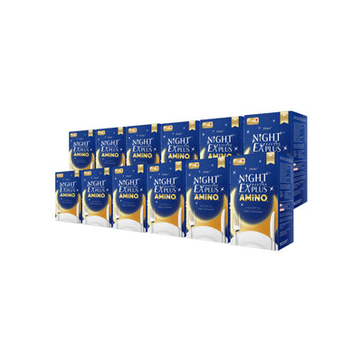 [ซื้อ 6 แถม 6] Tokoyo Night Ex Plus [Amino] | 30 แคปซูล*12 - รวม 360 แคปซูล | รับฟรี! กัวซาไฟฟ้าบำบัดผิวด้วยหินธรรมชาติ