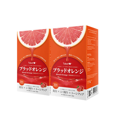 [ซื้อ 2 ชิ้นถูกกว่า] Blood Orange Plus Dietary Supplement Product Tokoyo Brand | บลัด ออเรนจ์ พลัส ผลิตภัณฑ์เสริมอาหาร ตรา โทโกโยะ 30 เม็ด | ブラッドオレンジエキス 30錠入り| 30 แคปซูล*2 - รวม 60 แคปซูล