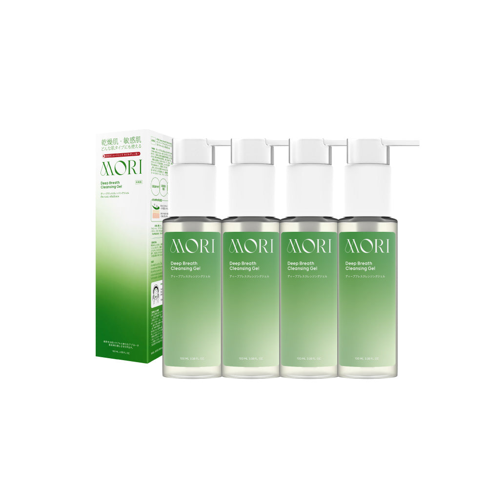 [เซตจบทุกสิ่งสกปรกอุดตัน 4 ชิ้น สุดคุ้ม!!] MORI Deep Breath Cleansing Gel | โมริ ดีพ เบรธ คลีนซิ่งเจล | モリ ディープブレスクレンジングジェル