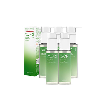 [เซตเปิดหน้าปังพลังความใสสะอาด 5 ชิ้น!!] MORI Deep Breath Cleansing Gel | โมริ ดีพ เบรธ คลีนซิ่งเจล | モリ ディープブレスクレンジングジェル
