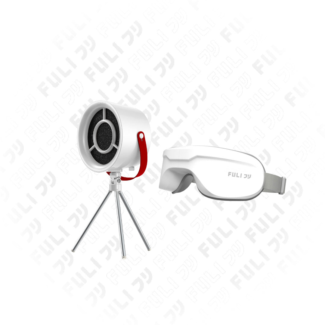 เซตควันสลายสบายตา | FULI Portable Electric Cooker hoods + FULI Smart Eye Massager