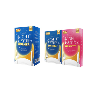 [ซื้อ 1 แถม 2] Tokoyo Night Ex Plus [Burner] & [Beauty] | รวม 50 แคปซูล