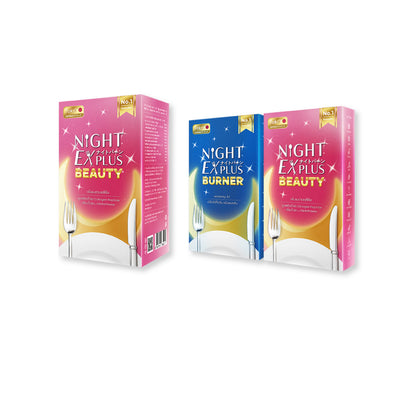 [ซื้อ 1 แถม 2] Tokoyo Night Ex Plus [Burner] & [Beauty] | รวม 50 แคปซูล