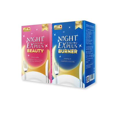 [ซื้อ 1 แถม 1] Tokoyo Night Ex Plus [Burner] & [Beauty] | 30 แคปซูล*2 - รวม 60 แคปซูล